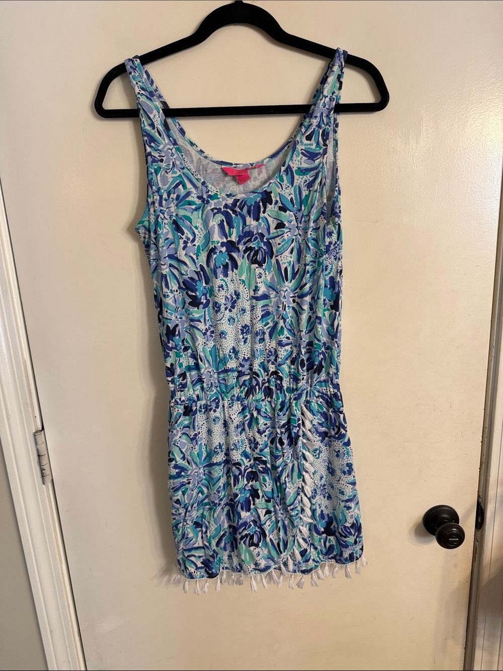 Lilly Pulitzer Blue & Aqua Floral women’s romper One-Piece